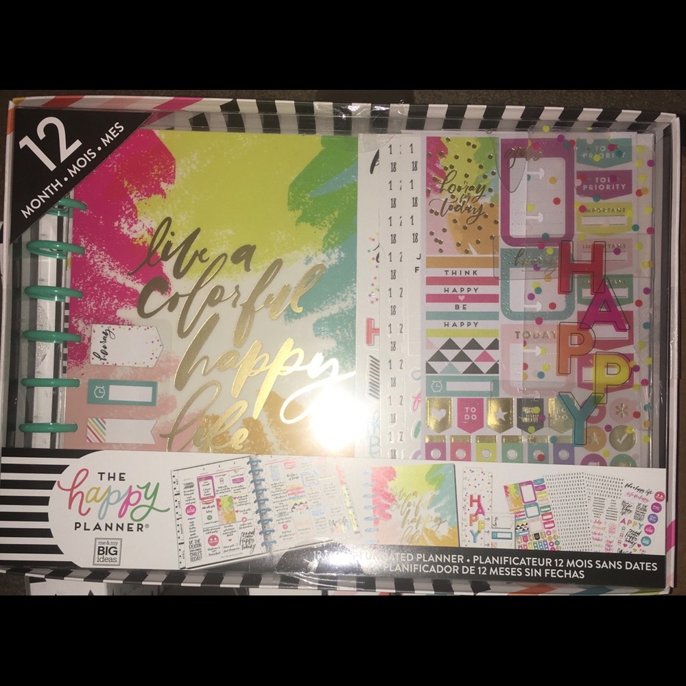 Live a Colorful Life Big Happy Planner Box Kit